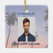 Christian Memorial Keepsake Tropical Beach Keramisch Ornament (Voorkant)