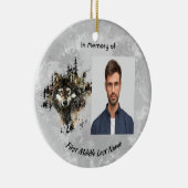 Christian Memorial Keepsake Wolf Wolves Animal art Keramisch Ornament (Rechts)