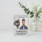 Christian Memorial Keepsake Wolf Wolves Animal art Visitekaartje (Staand voorkant)
