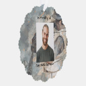 Christian  Memorial Memory Card Baseball Sport Ornament Kaart (Rechts)