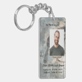 Christian Memorial Memory Card Baseball Sport Sleutelhanger (Voorkant Links)