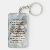 Christian Memorial Memory Card Baseball Sport Sleutelhanger (achterkant)
