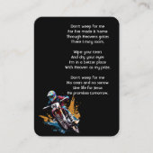 Christian Memorial  Motocross Motorcycle Racing  Visitekaartje (Voorkant)