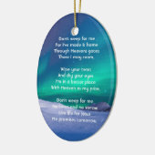 Christian Memorial Northern Lights Aurora Borealis Keramisch Ornament (Links)