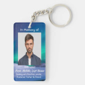 Christian Memorial Northern Lights Aurora Borealis Sleutelhanger (achterkant)