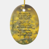 Christian Memorial Photo Barn Owl Bird  Keramisch Ornament (Voorkant)