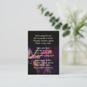 Christian Memorial Photo  Drummer Drums Band  Visitekaartje (Staand voorkant)