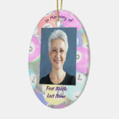 Christian Memorial Photo Keepsake Bingo Game Keramisch Ornament (Links)