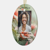 Christian Memorial Photo Keepsake Hummingbird Keramisch Ornament (Links)