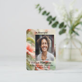 Christian Memorial Photo Keepsake Hummingbird Visitekaartje (Staand voorkant)
