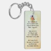 Christian Memorial Photo Robin Garden Bird Sleutelhanger (Voorkant Links)