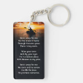 Christian Memorial Pocket Card Kayaking Sport  Sleutelhanger (achterkant)