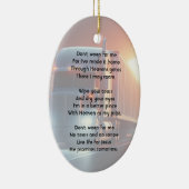 Christian Memorial Semi-Truck Tractor-trailer Keramisch Ornament (Rechts)