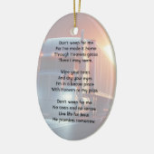 Christian Memorial Semi-Truck Tractor-trailer Keramisch Ornament (Links)