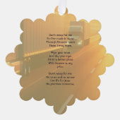 Christian Memorial SemiTruckTractor-trailer  Ornament Kaart (Voorkant)