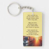 Christian Memorial SemiTruckTractor-trailer  Sleutelhanger (Voorkant)