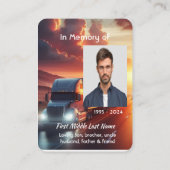 Christian Memorial SemiTruckTractor-trailer  Visitekaartje (Achterkant)