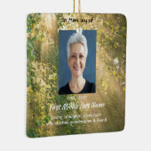 Christian Memorial Sunshine Golden Forest Keramisch Ornament (Rechts)