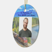 Christian Memorial Train Rail Tram Railway Keramisch Ornament (Links)