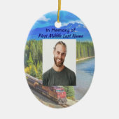 Christian Memorial Train Rail Tram Railway Keramisch Ornament (Voorkant)