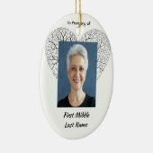 Christian Memorial  Tree of Life Heart Love Keramisch Ornament (Rechts)