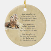 Christian Memorial  Watercolor Seals Animals Keramisch Ornament (Achterkant)