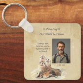 Christian Memorial  Watercolor Seals Animals Sleutelhanger (Voorkant)