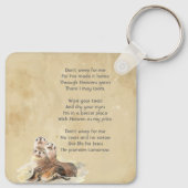 Christian Memorial  Watercolor Seals Animals Sleutelhanger (Achterkant)