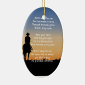 Christian Memorial Western Horse Back Riding  Keramisch Ornament (Rechts)