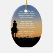 Christian Memorial Western Horse Back Riding  Keramisch Ornament (Voorkant)