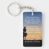 Christian Memorial Western Horse Back Riding Sleutelhanger (Voorkant)