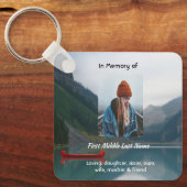 Christian Memorial Wilderness Lake Canoe Sleutelhanger (Voorkant)