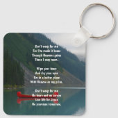 Christian Memorial Wilderness Lake Canoe Sleutelhanger (Achterkant)