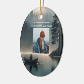 Christian Memory Keepsake Wilderness Lake Canoe Keramisch Ornament (Links)
