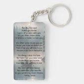 Christian Memory Keepsake Wilderness Lake Canoe Sleutelhanger (achterkant)