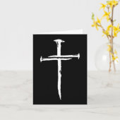 Christian Minimalist Three Nails Cross Religious J Kaart (Gele Bloem)