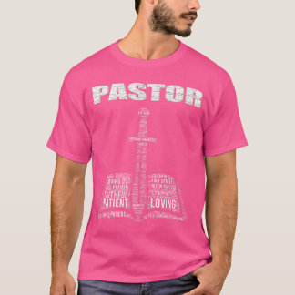 Christian Minister Word Cloud Church Pastor Apprec T-shirt