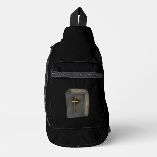 Christian Missionary Backpack Sling Bag with Bible (Voorkant)