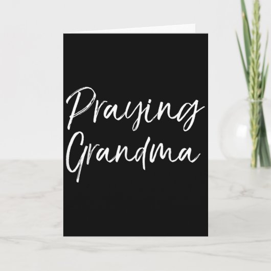 Christian Mother's Day Gift Prayer Warrior Praying Kaart (Voorkant)