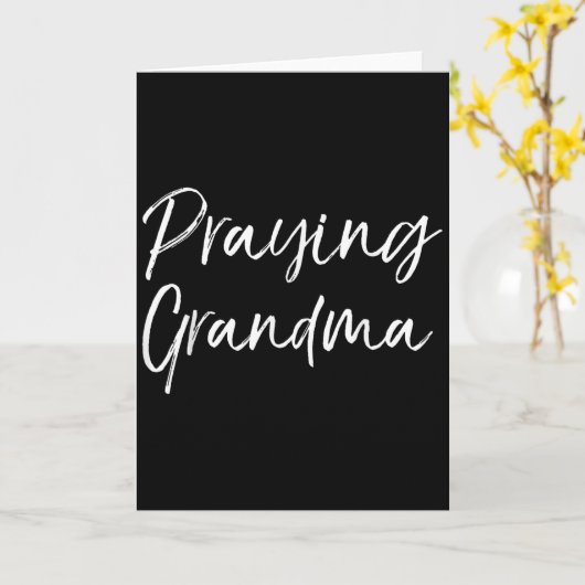 Christian Mother's Day Gift Prayer Warrior Praying Kaart (Gele Bloem)