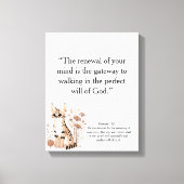Christian Motivational Wall Art (Editable) Canvas Afdruk (Voorkant)