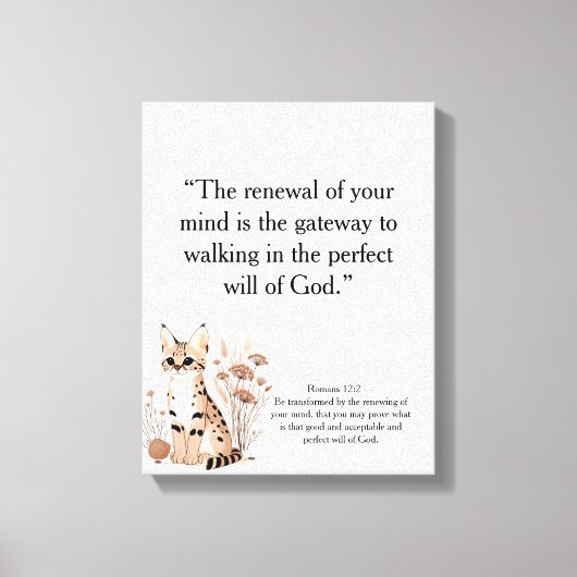 Christian Motivational Wall Art (Editable) Canvas Afdruk (Voorkant)