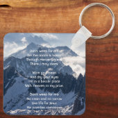 Christian Mountains Alpine Memorial Keepsake Sleutelhanger (Achterkant)