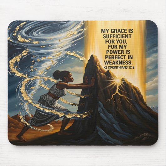 Christian Mouse Pad For Black Women Muismat (Voorkant)