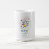 Christian Mug | “Be still” Floral Script Koffiemok (Center)