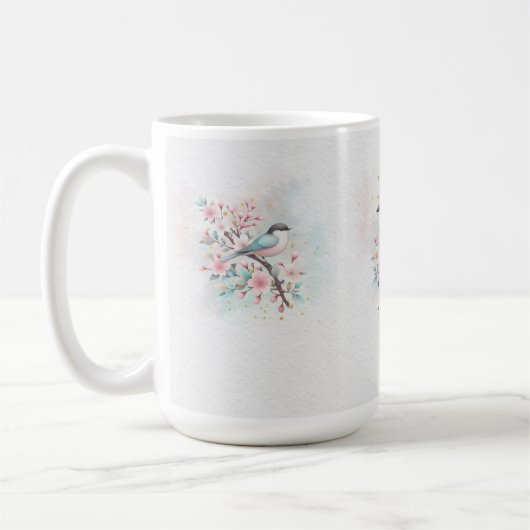 Christian Mug | “Be still” Floral Script Koffiemok (Links)