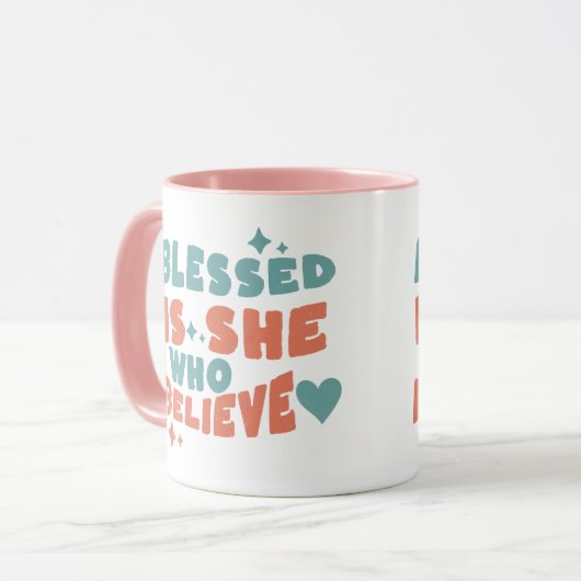 Christian Mug, Religious Mug, Scripture Mug Mok (Voorkant links)