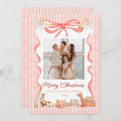 Christian Nativity Photo Greeting Christmas Card,  Feestdagenkaart (Voorkant / Achterkant)