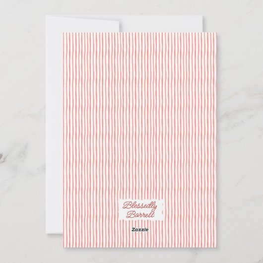 Christian Nativity Photo Greeting Christmas Card,  Feestdagenkaart (Achterkant)