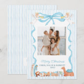 Christian Nativity Photo Greeting Christmas Card,  Feestdagenkaart (Voorkant / Achterkant)